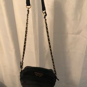 Kelly wynne black leather cross body